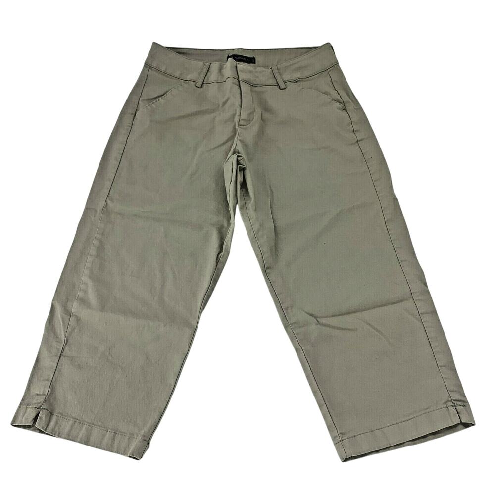 Lee Women's Natural Fit Khaki Pants Straight Leg Cotton Casual Uniform Size 6